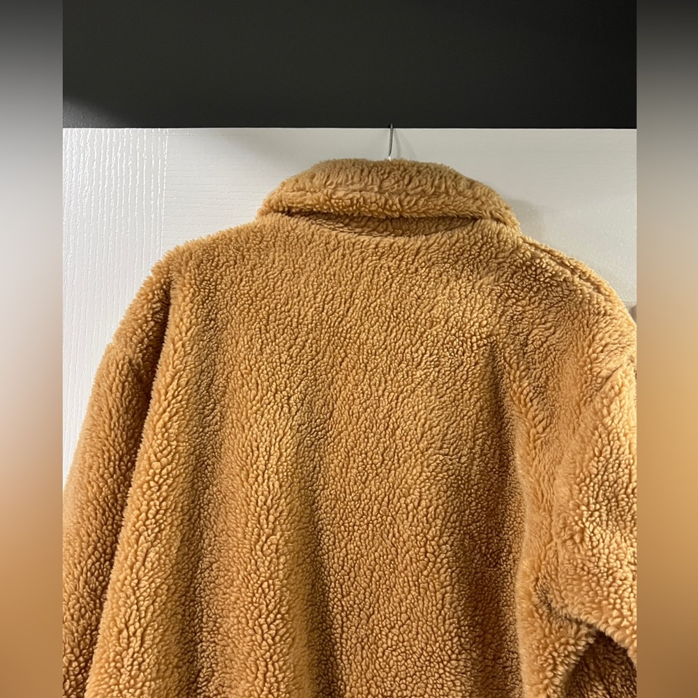 Urban Outfitters Tan Teddy Bomber Jacket - Picture 8 of 9